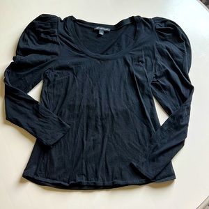 INC black long sleeve top